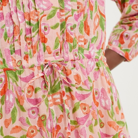 Banjanan Bazaar Organic Cotton Maxi Dress in Mini Bloom Rose - Picture 6 of 16
